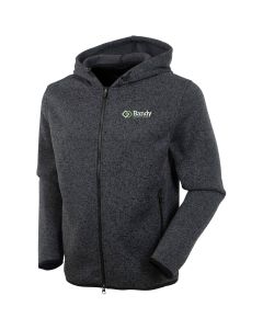 Bobby Jones - Men's Performance Heathered Full-Zip Fleece Hoodie