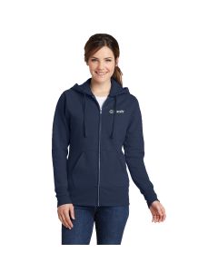 Port & Company - Ladies Core Fleece Full-Zip Hooded Sweatshirt