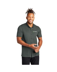 MERCER+METTLE - Stretch Pique Full-Button Polo